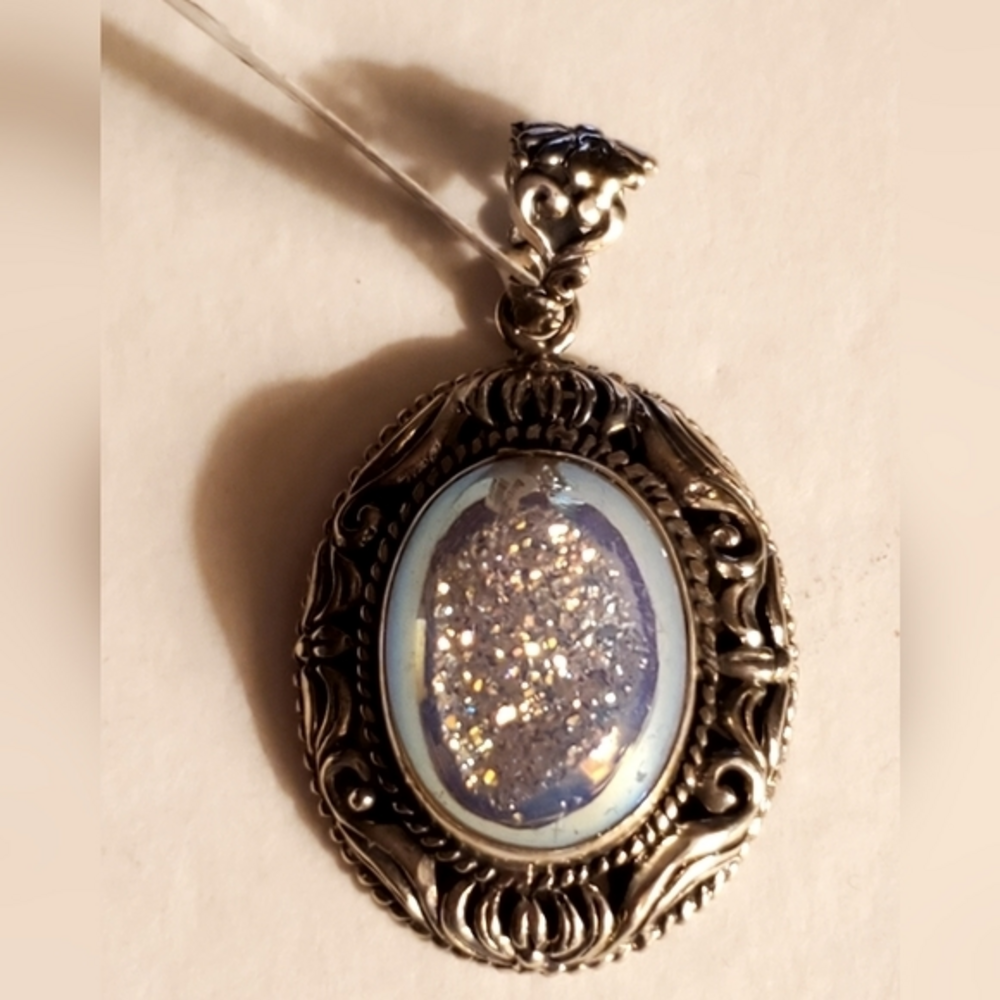 Drury Quartz Look‎ 925 Stamped Pendant Jewelry NWT
